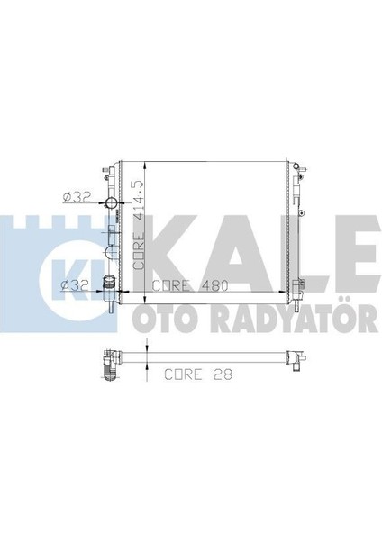 KLR-0528312AL Radyatör Renault Kangoo/clıo