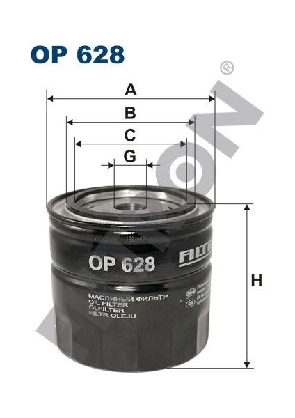 Fıltron FTR-OP628 Yağ Filtresi Jeep Wrangler Iı Tj 4.0 169HP ...