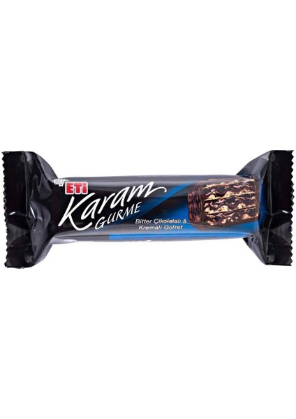 Karam Gurme Bitter Çikolatalı Gofret 50 gr. (12'li)