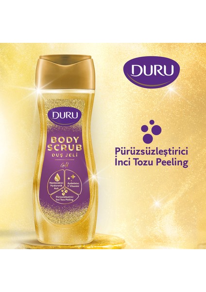 Body Scrub Gold Duş Jeli 2X450 ml