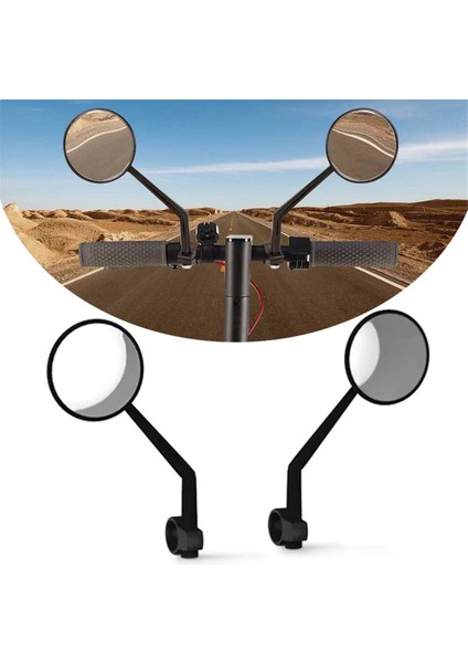 Evrensel Scooter Dikiz Aynası, Gidon Görünümü Retroreflektör 360° Dönebilen Güvenlik Aynası 1 Çift (Yurt Dışından) fırsatları