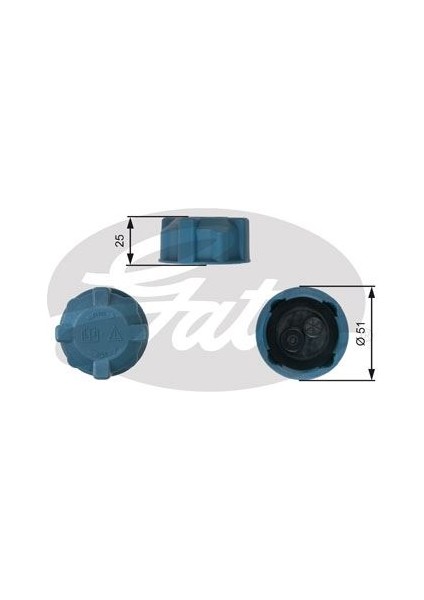 GAT-RC216 Genleşme Kavonoz Kapağı Orjinal Tip/oringli M...