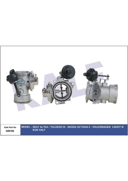 KLR-349160 Egr Valfi Caddy Iıı-Altea-Toledo-Golf V-Octav...