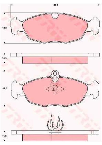 Disk Balata Arka GDB1569 Jaguar Xk8