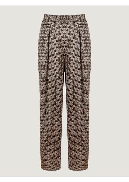 Bol Paça Pantolon - Turuncu Desenli indirimleri