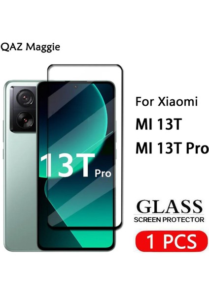 Xiaomi Mi 13T Pro Uyumlu Tam Kapatan Tamperli Cam Ekran Koruyucu Kırılmaz Cam