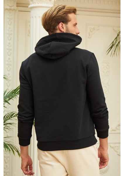 Erkek 3 Iplik Şardonlu Bol Kesim Sweatshirt