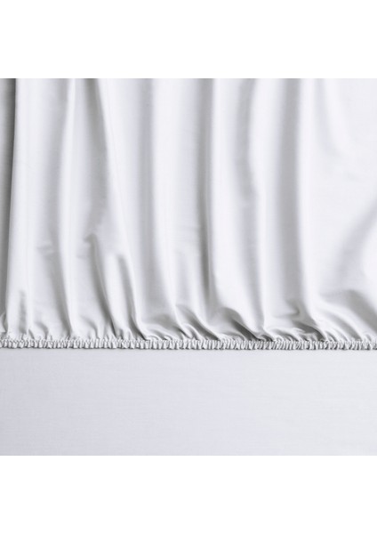 Mix&match Pamuk Saten Süperking Size Lastikli Çarşaf Ekru
