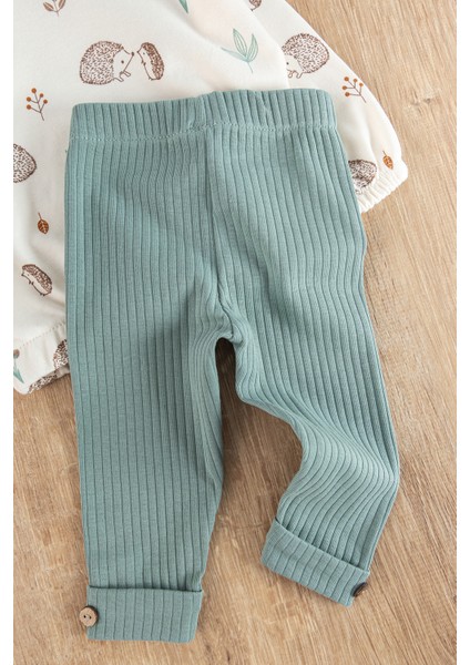 Figürlü 3'lü Şapkalı Unisex Bebek Takımı fırsatları