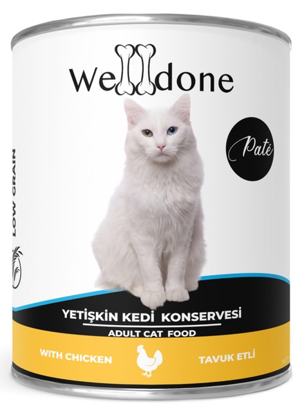 Tavuk Etli Pate Yetişkin Kedi Konservesi 400 Gr