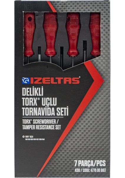 Delikli Torx Uçlu Tornavida Takım 7 Parça 4776 00 8107 fiyatları