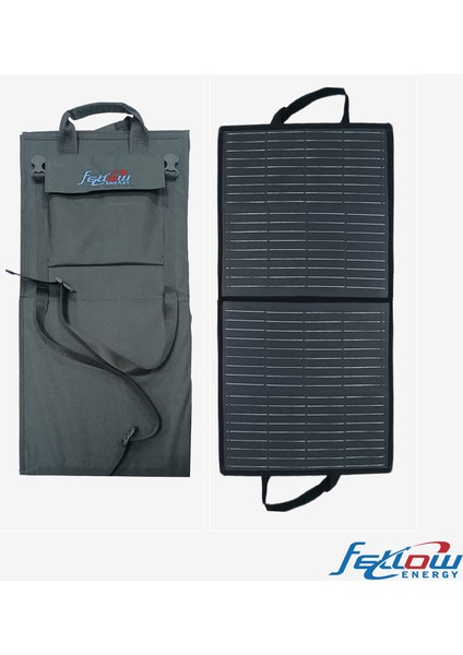 Power Lite 50W Taşınabilir Katlanabilir Güneş Paneli -  Hızlı Telefon Şarjı