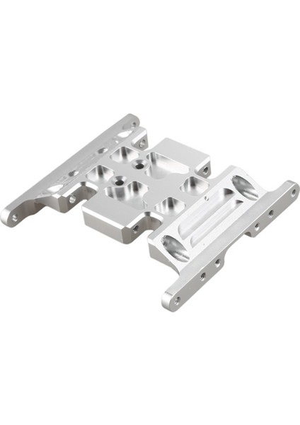 1/10 Alüminyum Alaşımlı Cnc Dişli Kutusu Montaj Braketi 1/10 Rc Parça Eksenel SCX10 D90 D110 Gümüş (Yurt Dışından)