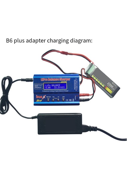 Imax B6 80W Lipo Pil Şarj Cihazı + T Fiş Lipo Nimh Li-Ion Ni-Cd Dijital Lipro Şarj Dengeleyici Pil Şarj Cihazı Ab Tak (Yurt Dışından)
