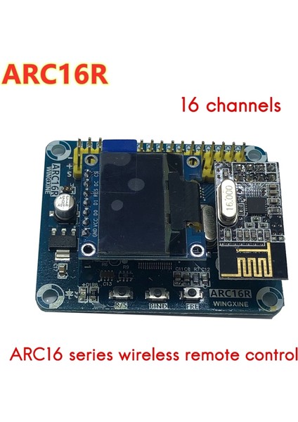 ARC-16R 16 Kanallı Kablosuz Uzaktan Kumanda Alıcısı Kablosuz Takip Odak Cihazı Model Uçak Rc Dümen Motoru Kontrolü (Yurt Dışından)