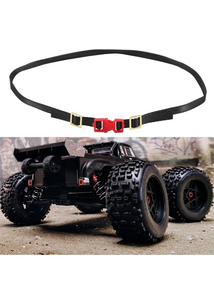 Adet Rc Araba Çatı Bagaj Rafı Halat Süslemeleri Askı 1/10 Rc Paletli Araba Eksenel SCX10 Traxxas Trx4 RC4WD D90 CC01, Kırmızı (Yurt Dışından)