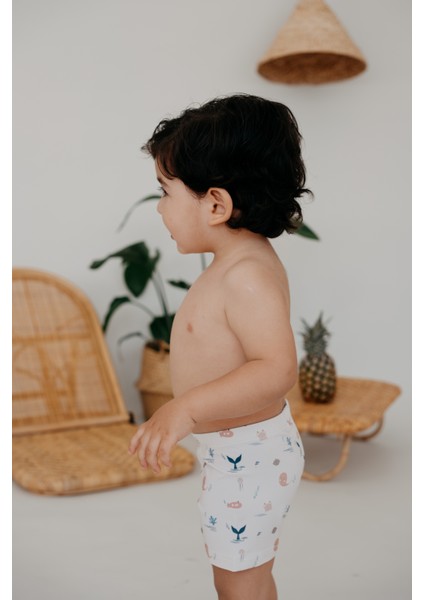 Marine Sualtı Desenli Erkek Çocuk Şort Mayo fiyatları