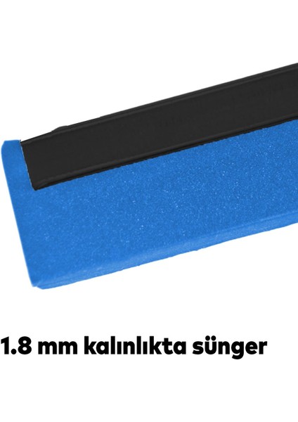 Geniş Kalın Metal Çekpas Çekçek Yersil 55 cm Işyeri Cam Zemin Yer Temizleme