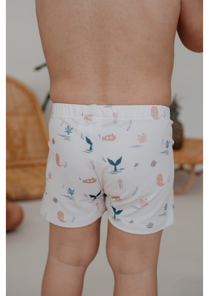 Marine Sualtı Desenli Erkek Çocuk Şort Mayo modelleri