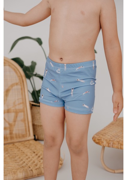 Swimmer Sahil Desenli Erkek Çocuk Şort Mayo fiyatları