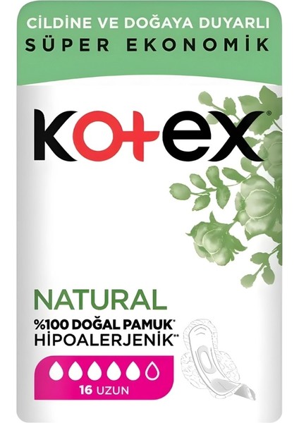Natural Ultra Quadro Uzun 16'lı Ped