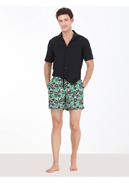 Siyah Desenli Regular Fit Dokuma Casual %100 Pamuk Gömlek modelleri