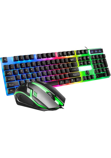 Bgrgkms Gaming Aydınlatmalı Klavye + Mouse Q Set