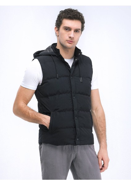 Siyah Dokuma Spor Yelek