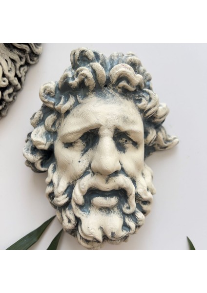 Laocoön'un Efsanesi ve Atina Kahramanı Eskitme Duvar Heykeli 2'li Set, Ev Ofis Duvar Dekoru, Hediye
