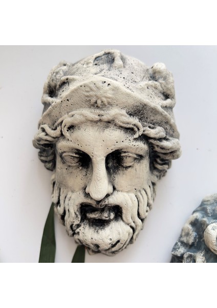 Laocoön'un Efsanesi ve Atina Kahramanı Eskitme Duvar Heykeli 2'li Set, Ev Ofis Duvar Dekoru, Hediye