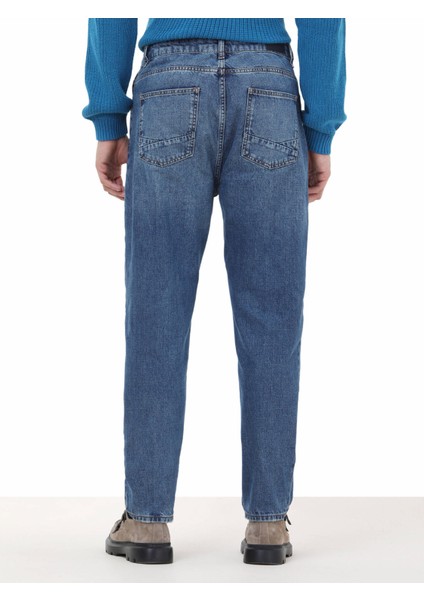 Lacivert Denim Pamuk Karışımlı Pantolon indirimleri