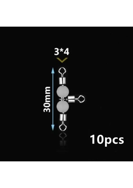 5049 Üçlü Boncuklu Fırdöndü 10'lu Paket Black Nikel fırsatları