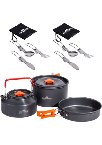 Tencere Tava Çaydanlık ve 2li Çatal Kaşık Bıçak Seti