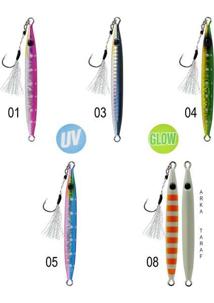 3632 Crawler Jigger 60GR Light Jig Suni Yem