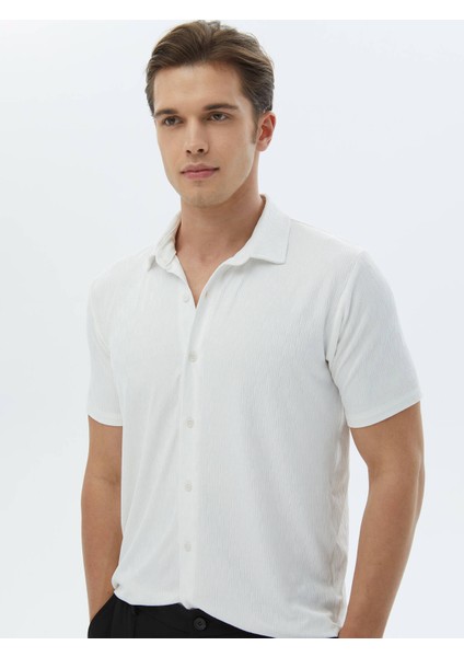 Ekru Regular Fit Casual Gömlek modelleri