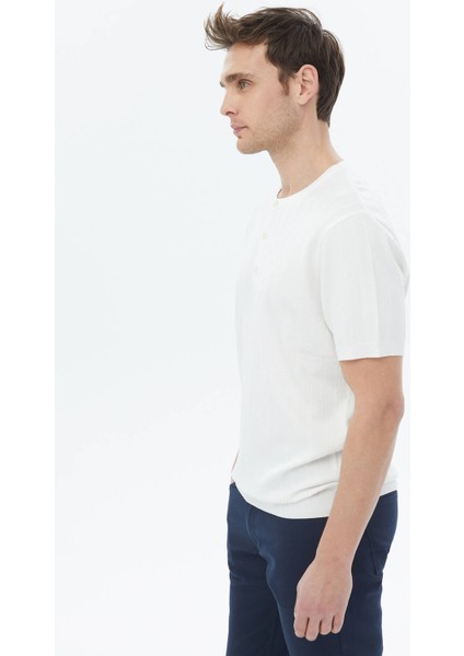 Ekru Hakim Yaka Jakarlı Triko indirimleri