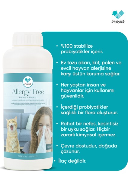 Probiyotik Antialerji Eko Paket 1 Litre + 300 ml Sprey Şişe