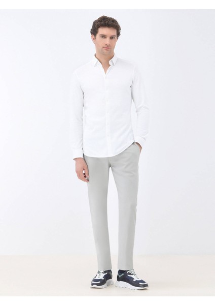 Beyaz Slim Fit Casual %100 Pamuk Gömlek fiyatları