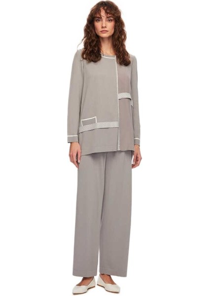 Gri Triko Cupro Tunik