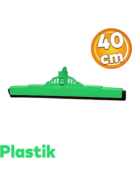 Ev Tipi Plastik Çekpas Çekçek Yersil 40 cm Ev Iş Yeri Dükkan Cam Zemin Yer Temizleme Silme