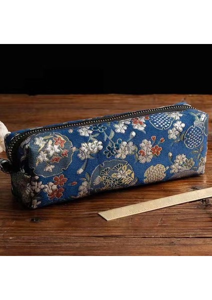 Retro Tarzı Kalem Kutusu Işlemeli Kalem Kutusu Çin Tarzı Kırtasiye Kutusu (Yurt Dışından)