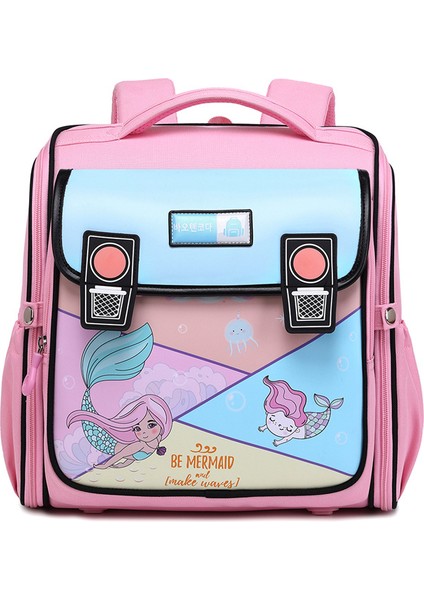 Karikatür Anime Moda Ilkokul Öğrencisi Yatay Versiyon Hepsi Bir Arada Yük Azaltıcı Omurga Koruma Okul Çantası (Yurt Dışından)