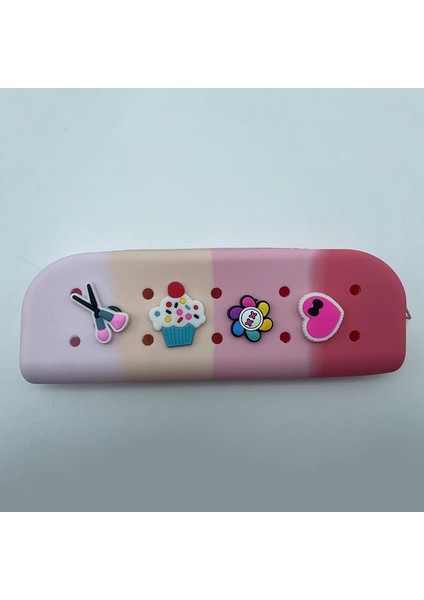 Basit Kalem Kutusu Büyük Kapasiteli Kırtasiye Silikon Internet Ünlü Silikon Kalem Kutusu (Yurt Dışından)