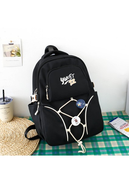 Üniversite Öğrencisi Sırt Çantası Moda Trendi Öğrenim Çantası Seyahat Basit Moda Sırt Çantası (Yurt Dışından)