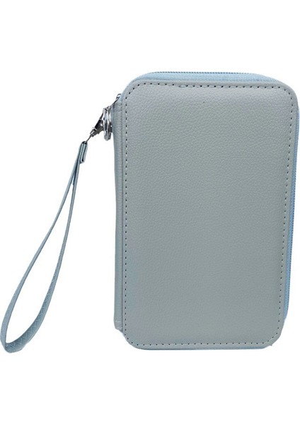 Büyük Kapasiteli Düz Renkli Pu Kalem Çantası 72 Renk Öğrenci Kalem Çantası Kırtasiye Kutusu (Yurt Dışından)