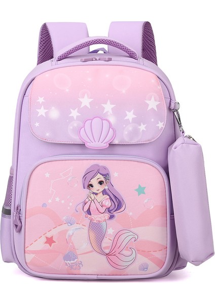 Birinci, Ikinci ve Üçüncü Sınıf Sevimli Karikatür Ultra Hafif Yeni Çocuk Sırt Çantasında Ilkokul Kızları Için Okul Çantası (Yurt Dışından)