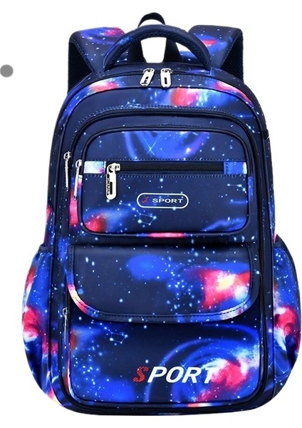 Erkek Çocuklar ve Ilkokul Öğrencileri Için Yıldızlı Gökyüzü Ultra Hafif, Büyük Kapasiteli, Yükü Azaltan, Omurgayı Koruyan Okul Çantası (Yurt Dışından)