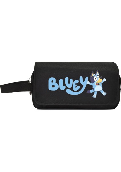 Bluey Kalem Çantası Kırtasiye Kutusu Büyük Kapasiteli Lise Öğrencisi Ortaokul Öğrencisi Yüksek Görünümlü Basit Kırtasiye Çantası (Yurt Dışından)