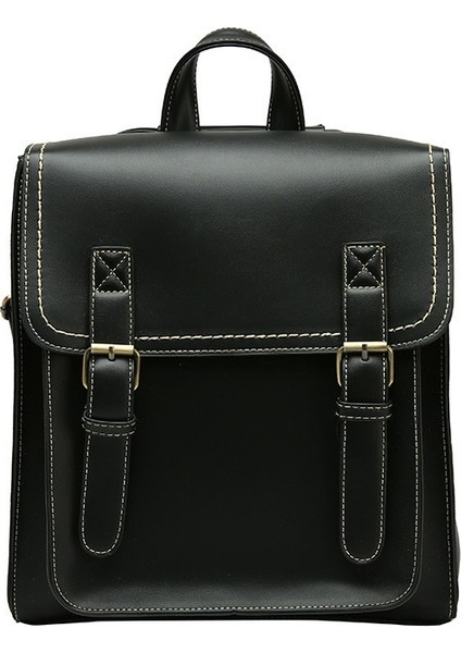 Moda Trendi Çift Sırt Çantası Rahat Retro Tarzı Öğrenci Okul Çantası (Yurt Dışından)