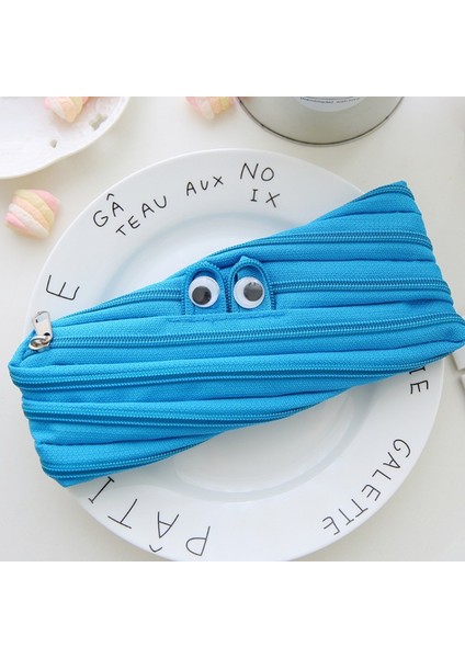 Öğrenciler Için Yaratıcı Kişilik ve Komik Fermuarlı Kalem Çantası Sevimli Niş Kalem Çantası ve Kalem Kutusu (Yurt Dışından)